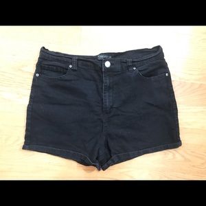 Black High Waisted Shorts